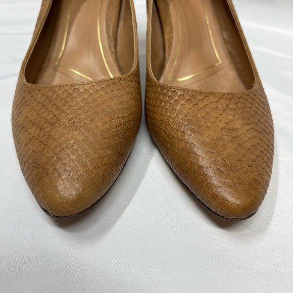 Vionic Heels Madison Mia Brown Leather Snakeskin Women’s Size 8.5 - Picture 6 of 14